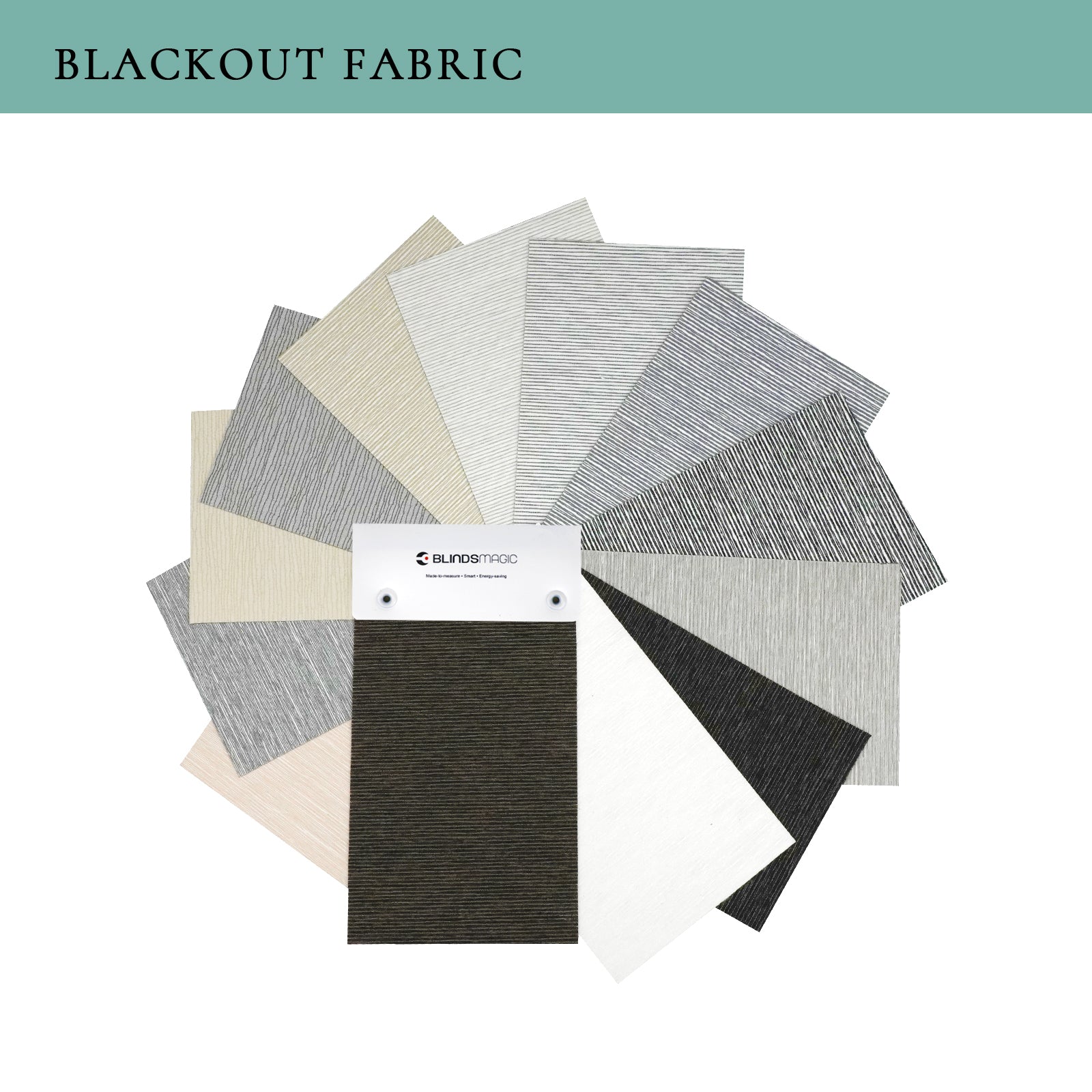 Roller Shades 100% Blackout Fabric Samples