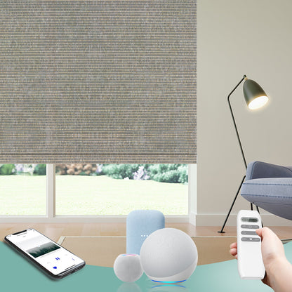 BlindsMagic Smart Motorized Roller Shades 70% Blackout PVC Free Camden
