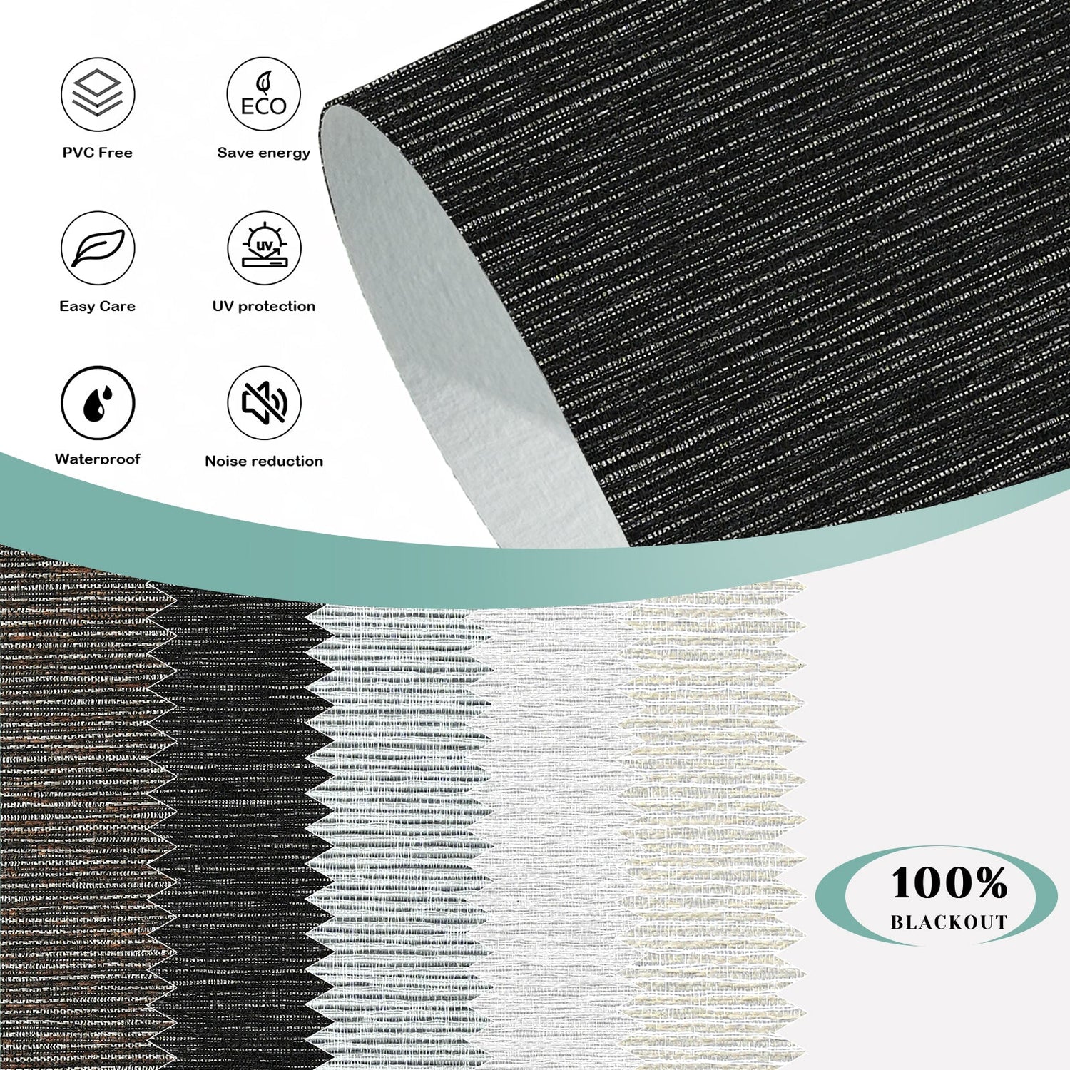 BlindsMagic Smart Motorized Roller Shades 100% Blackout Klamath
