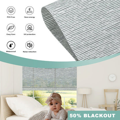 BlindsMagic Smart Motorized Roller Shades 50% Blackout Klamath
