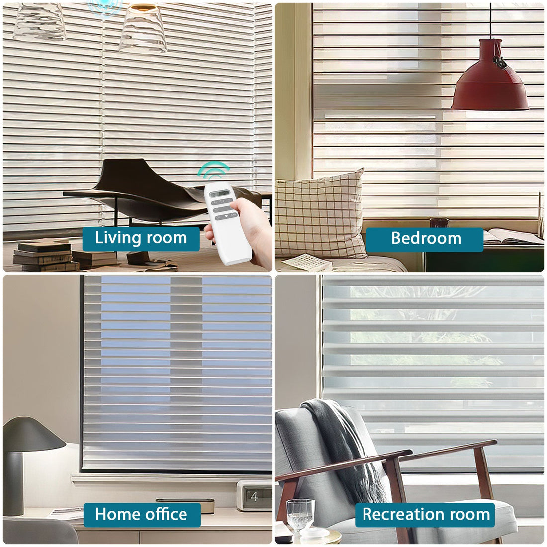 BlindsMagic Smart Motorized Sheer Shades 85% Blackout Classic - BlindsMagic