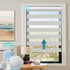 BlindsMagic Smart Motorized Zebra Shades 80% Blackout Linen - BlindsMagic